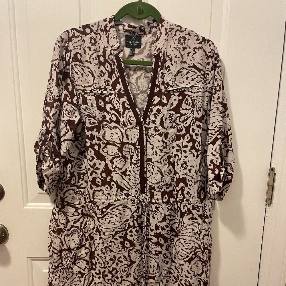 Adrianna Papell Drawstring Waist Dress